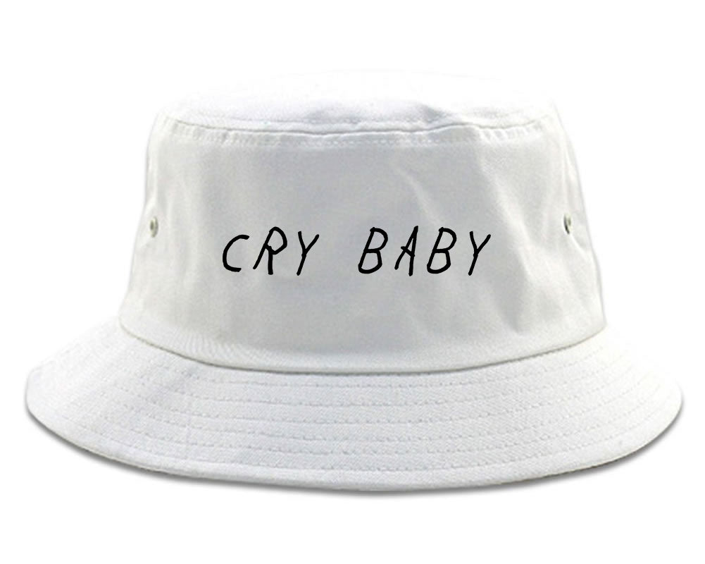 Cry_Baby Mens White Bucket Hat by Kings Of NY