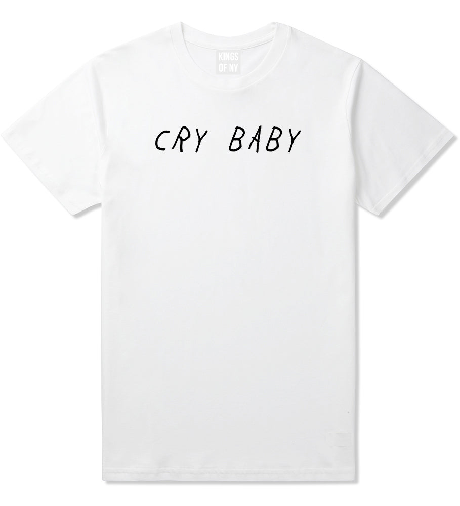 Cry_Baby Mens White T-Shirt by Kings Of NY