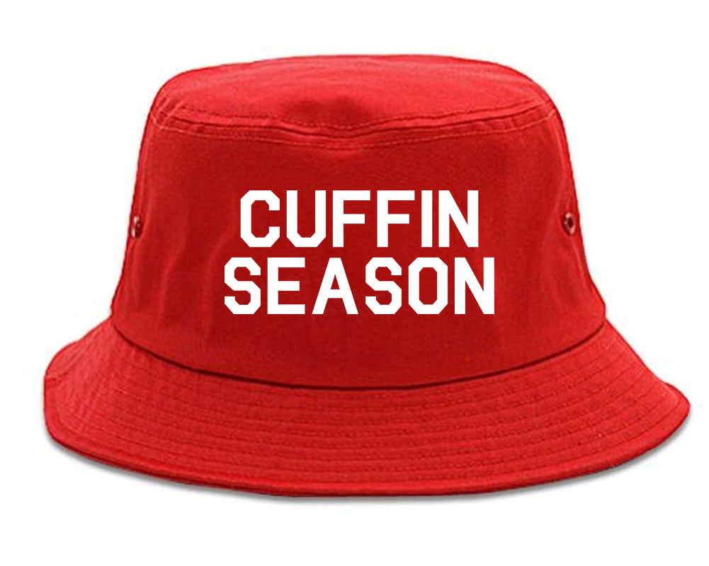 Cuffin Season Mens Snapback Hat Red
