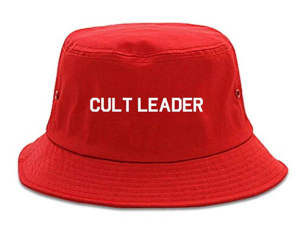 Cult Leader Costume Mens Bucket Hat Red