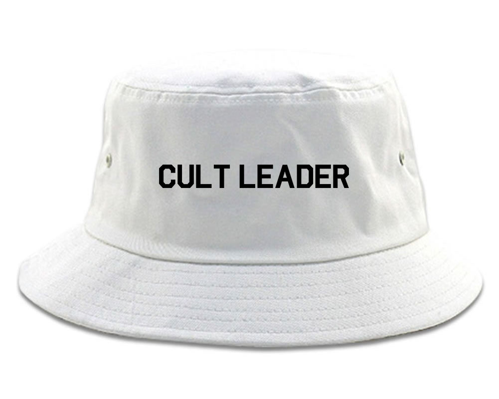 Cult Leader Costume Mens Bucket Hat White