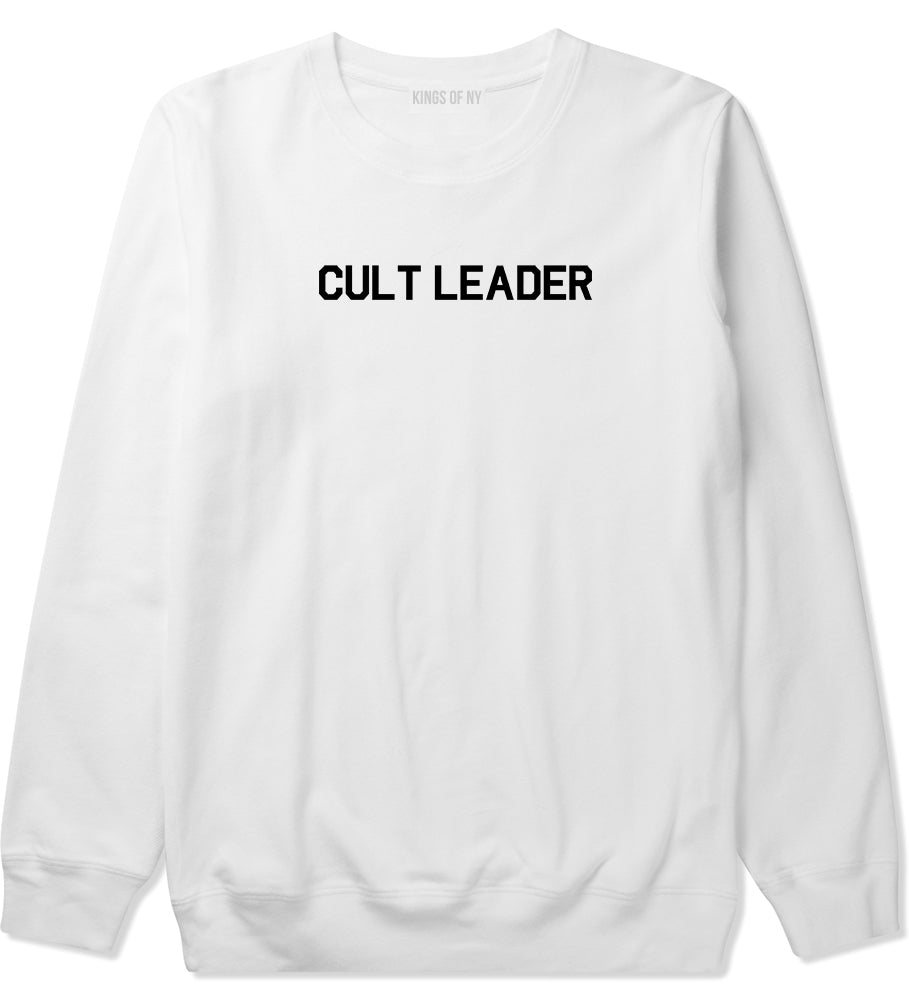 Cult Leader Costume Mens Crewneck Sweatshirt White by Kings Of NY