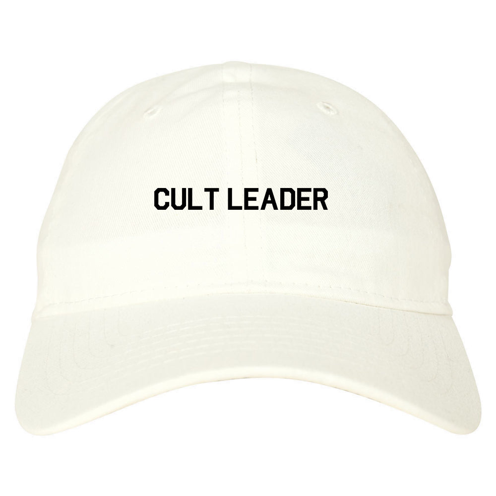 Cult Leader Costume Mens Dad Hat Baseball Cap White