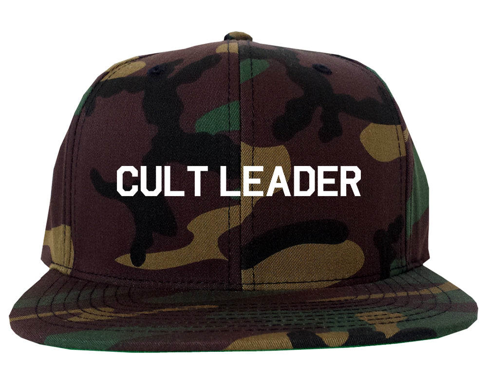 Cult Leader Costume Mens Snapback Hat Camo