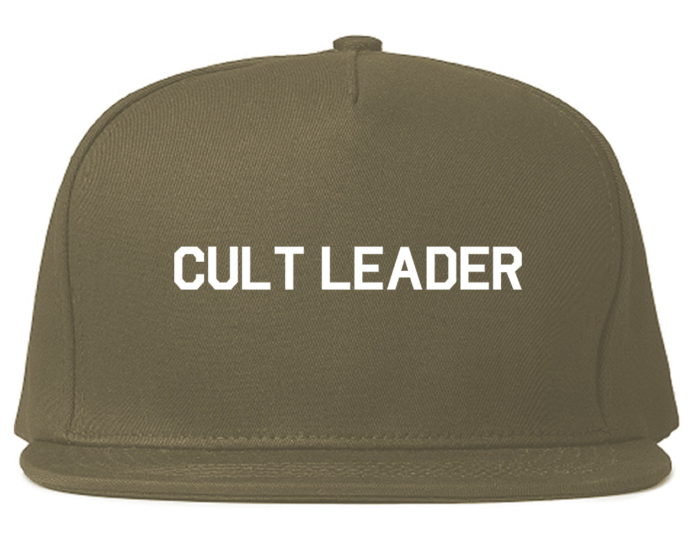 Cult Leader Costume Mens Snapback Hat Grey