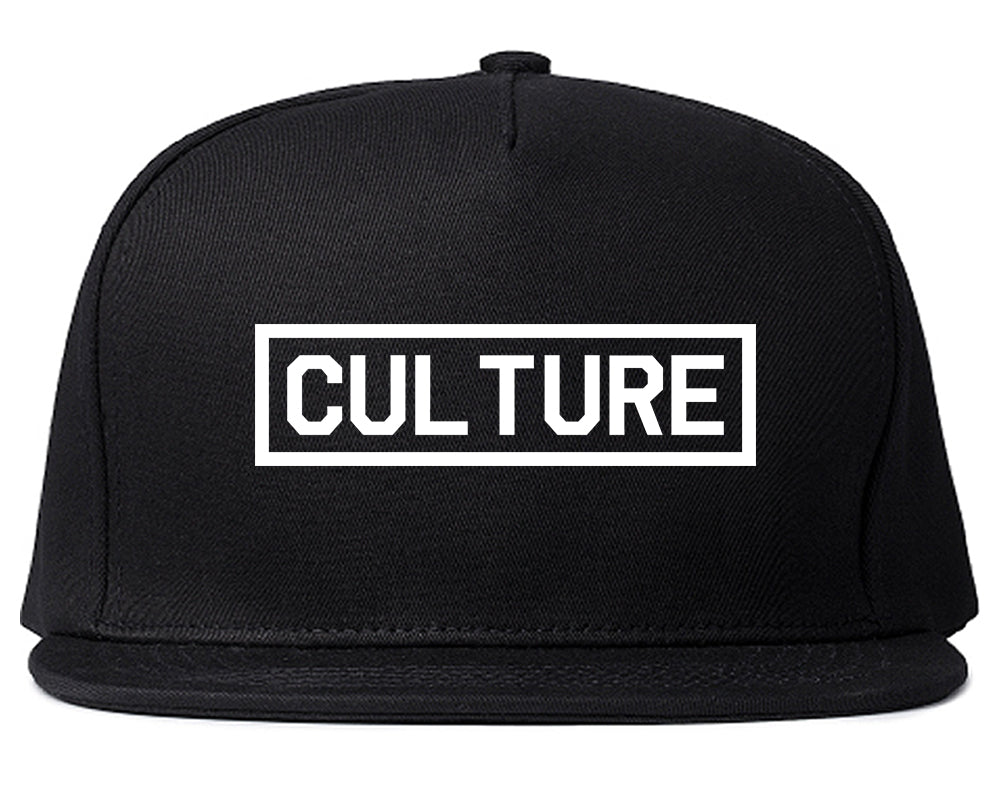 Culture Box Logo Snapback Hat Black