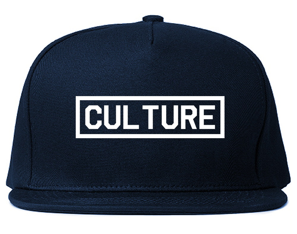 Culture Box Logo Snapback Hat Blue