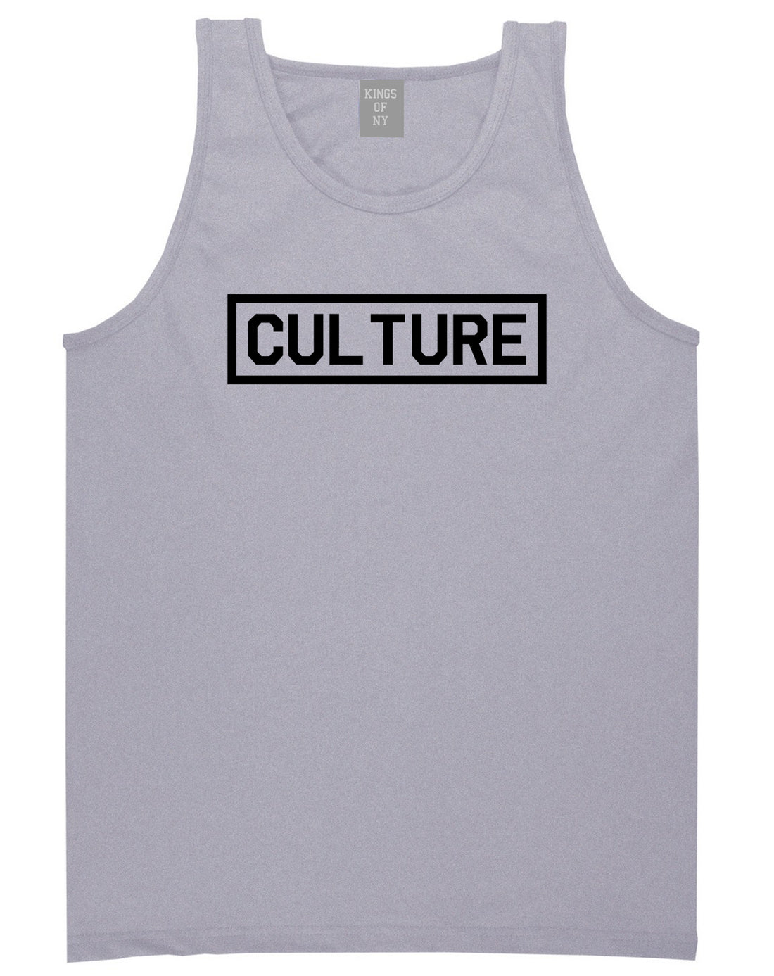 Culture Box Logo Grey Tank Top Shirt by Kings Of NY