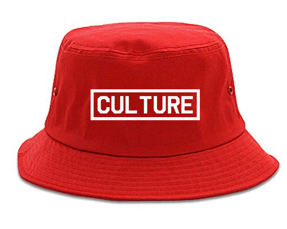 Culture Box Logo Bucket Hat Red