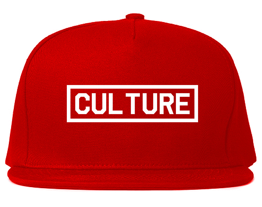 Culture Box Logo Snapback Hat Red