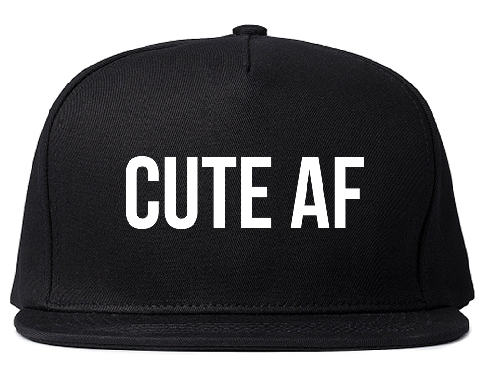 Cute_AF Mens Black Snapback Hat by Kings Of NY