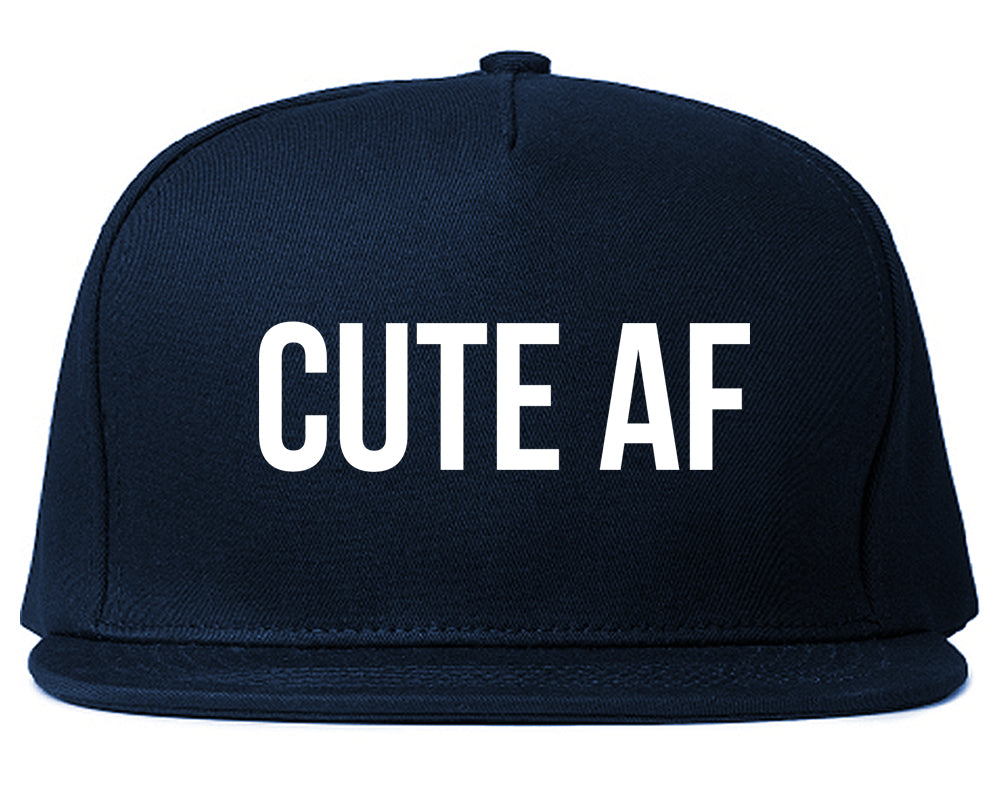 Cute_AF Mens Blue Snapback Hat by Kings Of NY