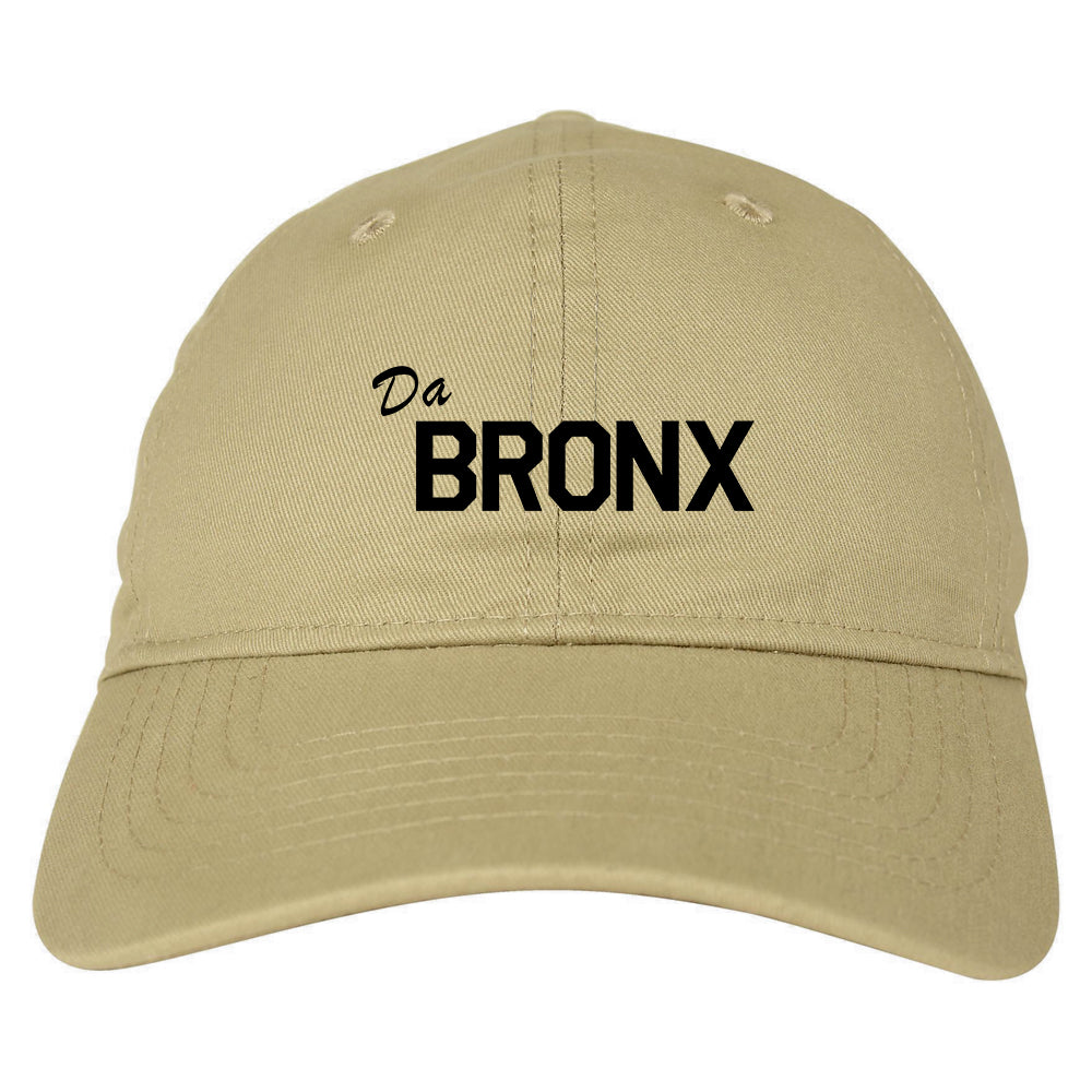 Da Bronx Mens Dad Hat Baseball Cap Tan