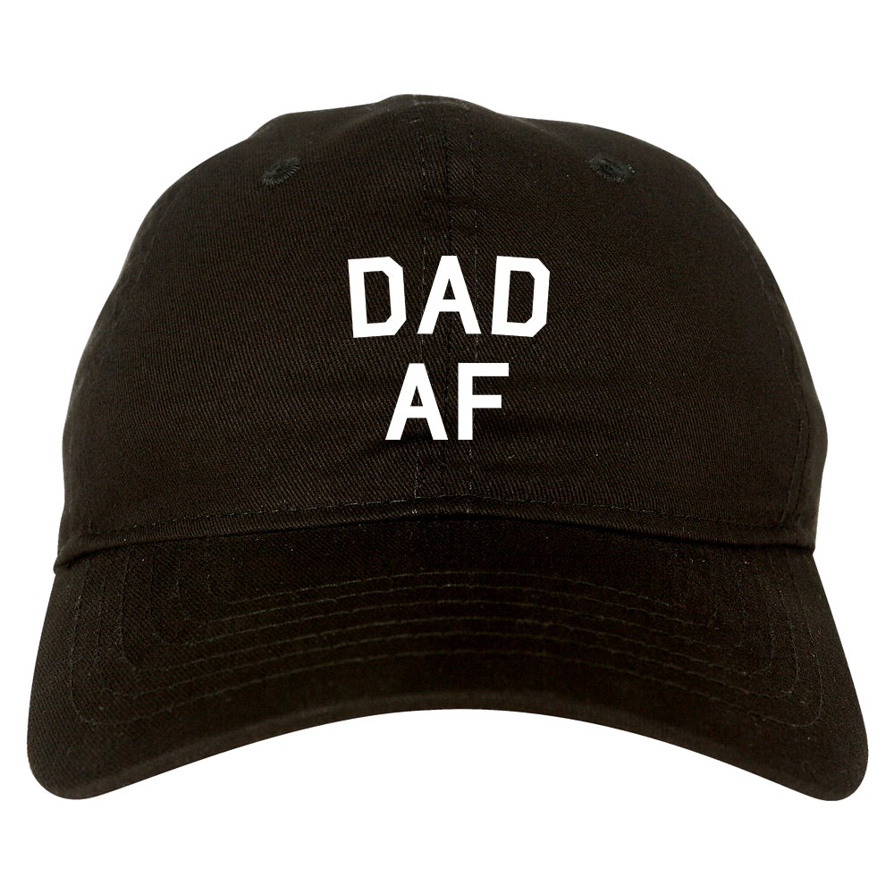 Dad AF New Father Funny Mens Dad Hat Baseball Cap Black