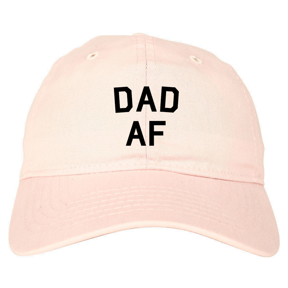 Dad AF New Father Funny Mens Dad Hat Baseball Cap Pink