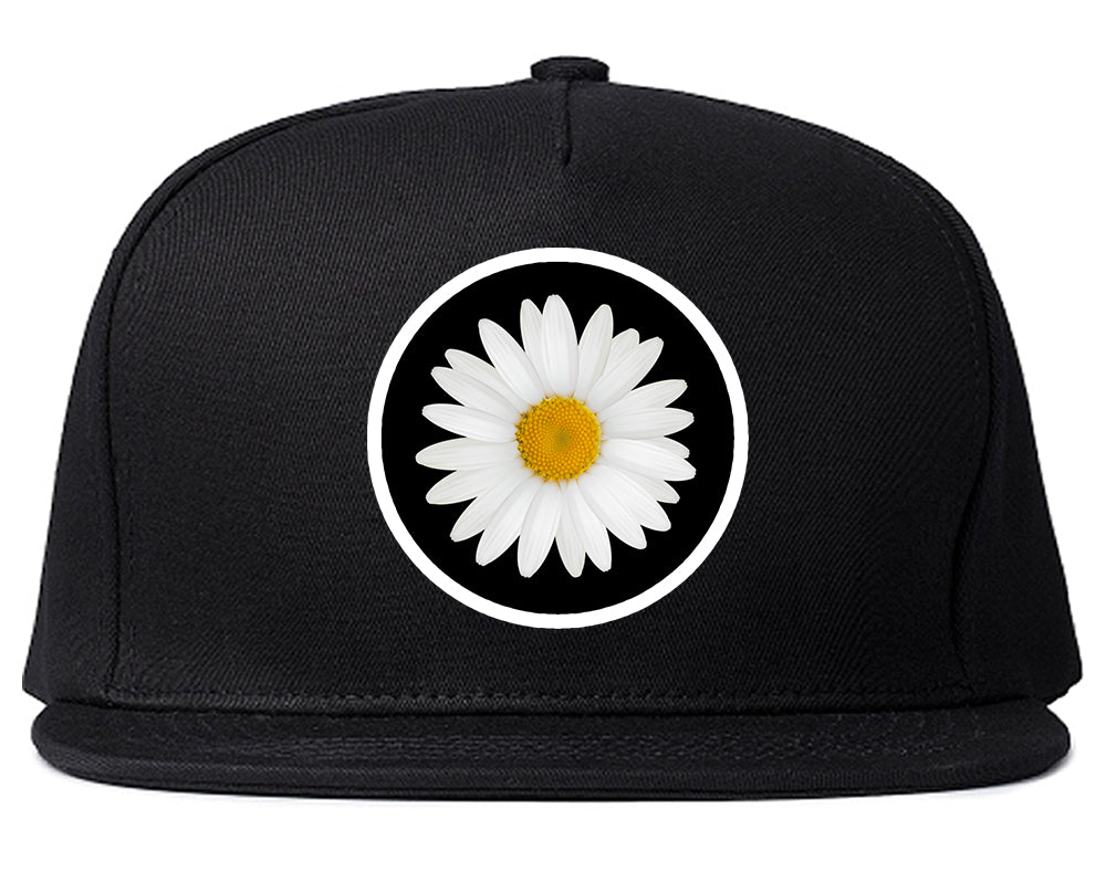 Daisy_Flower_Chest Mens Black Snapback Hat by Kings Of NY