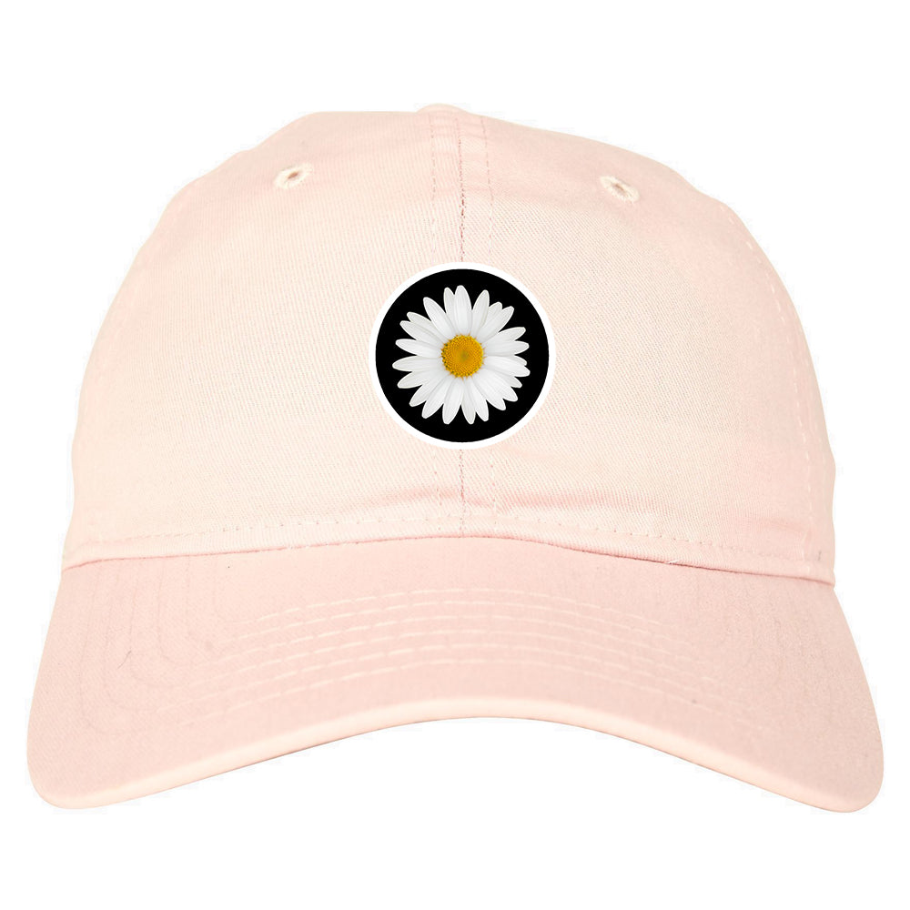 Daisy_Flower_Chest Mens Pink Snapback Hat by Kings Of NY