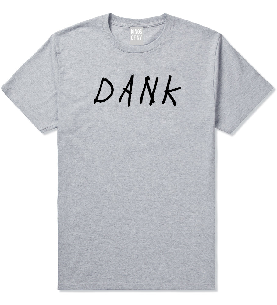 Dank Mens Grey T-Shirt by Kings Of NY