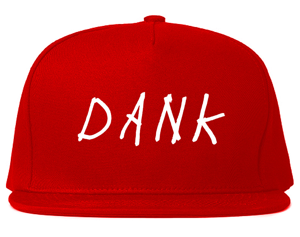 Dank Mens Red Snapback Hat by Kings Of NY