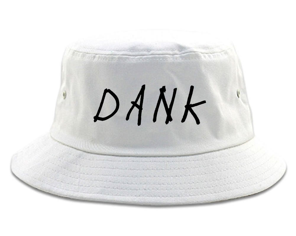 Dank Mens White Bucket Hat by Kings Of NY