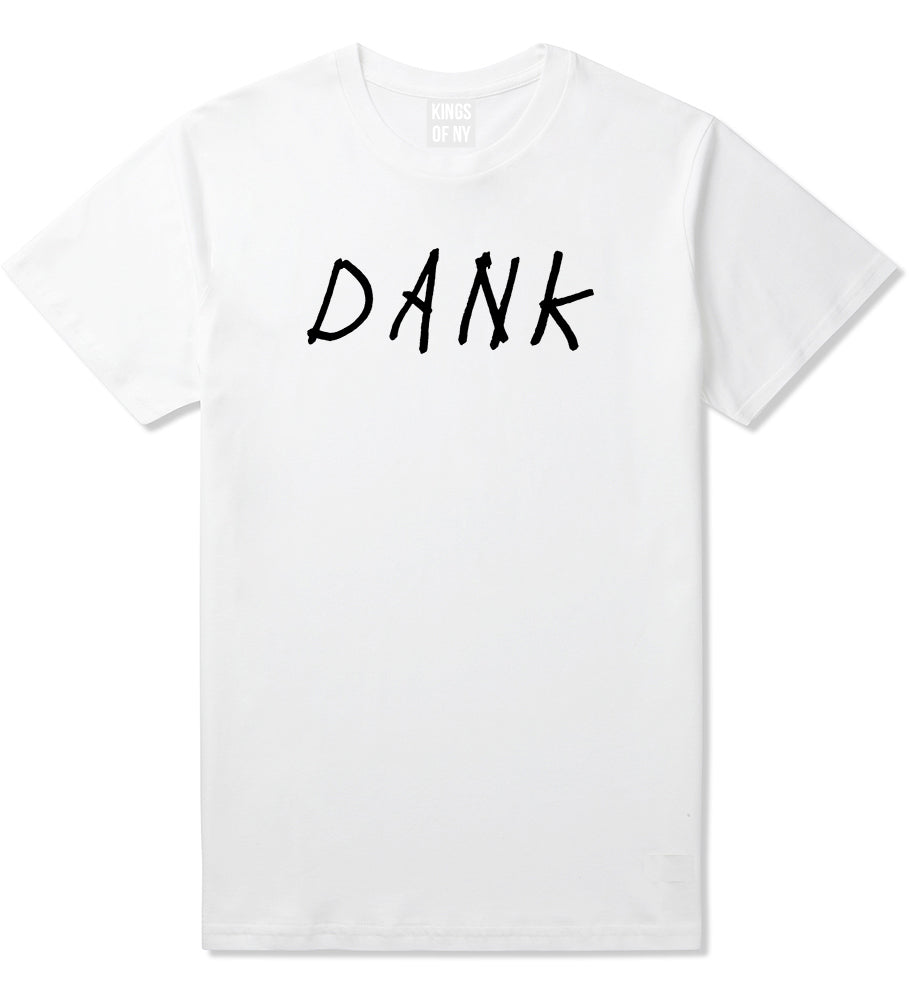 Dank Mens White T-Shirt by Kings Of NY