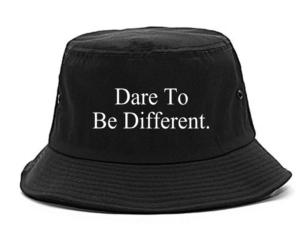 Dare_To_Be_Different Mens Black Bucket Hat by Kings Of NY