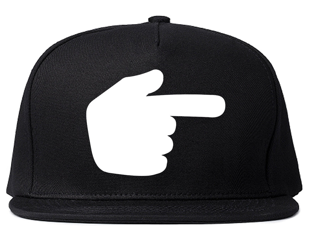 Datway_Pointing_Finger_Emoji_Chest Mens Black Snapback Hat by Kings Of NY