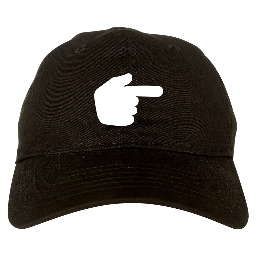 Datway_Pointing_Finger_Emoji_Chest Mens Black Snapback Hat by Kings Of NY