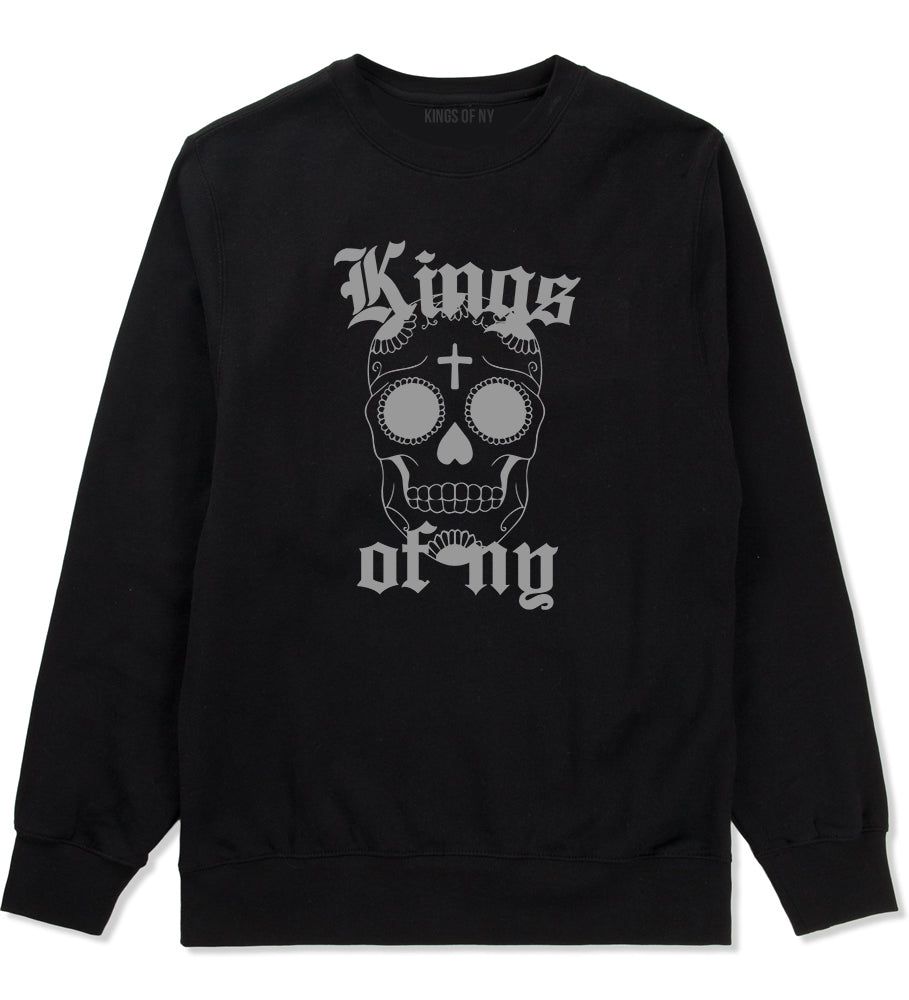 Day Of The Dead KONY Mens Crewneck Sweatshirt Black by Kings Of NY