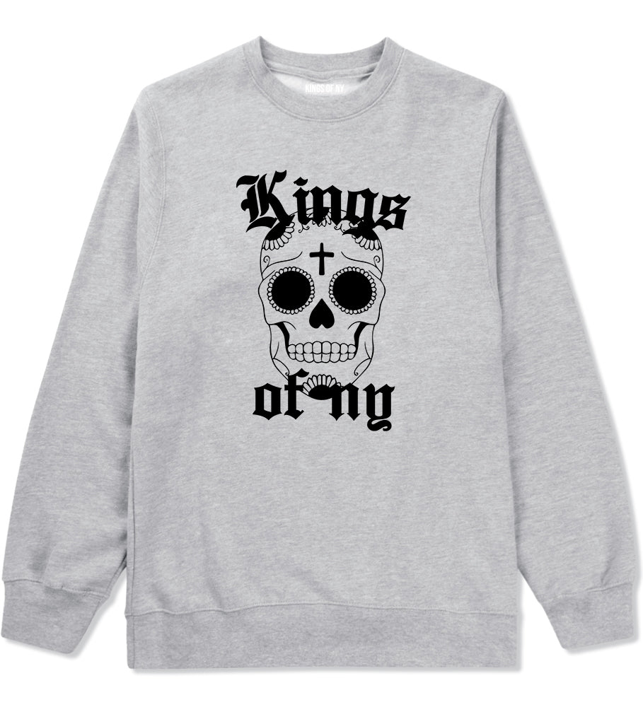 Day Of The Dead KONY Mens Crewneck Sweatshirt Grey by Kings Of NY
