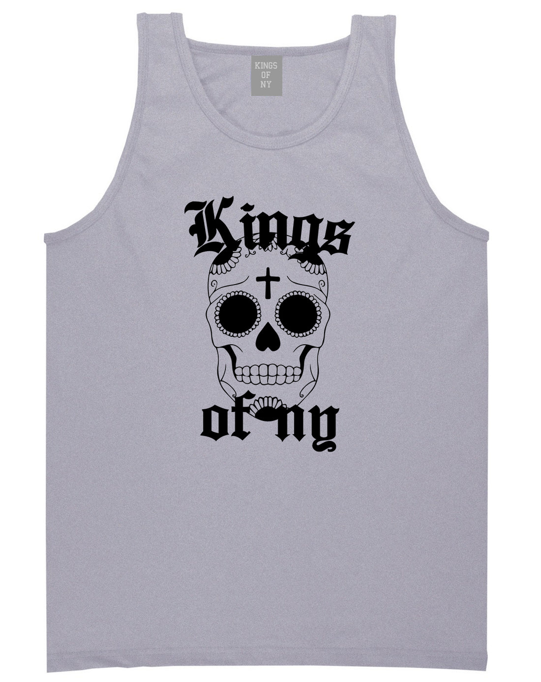 Day Of The Dead KONY Mens Tank Top Shirt Grey by Kings Of NY