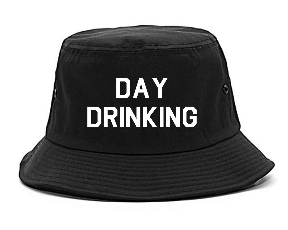 Day_Drinking Mens Black Bucket Hat by Kings Of NY