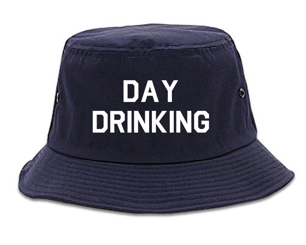 Day_Drinking Mens Blue Bucket Hat by Kings Of NY