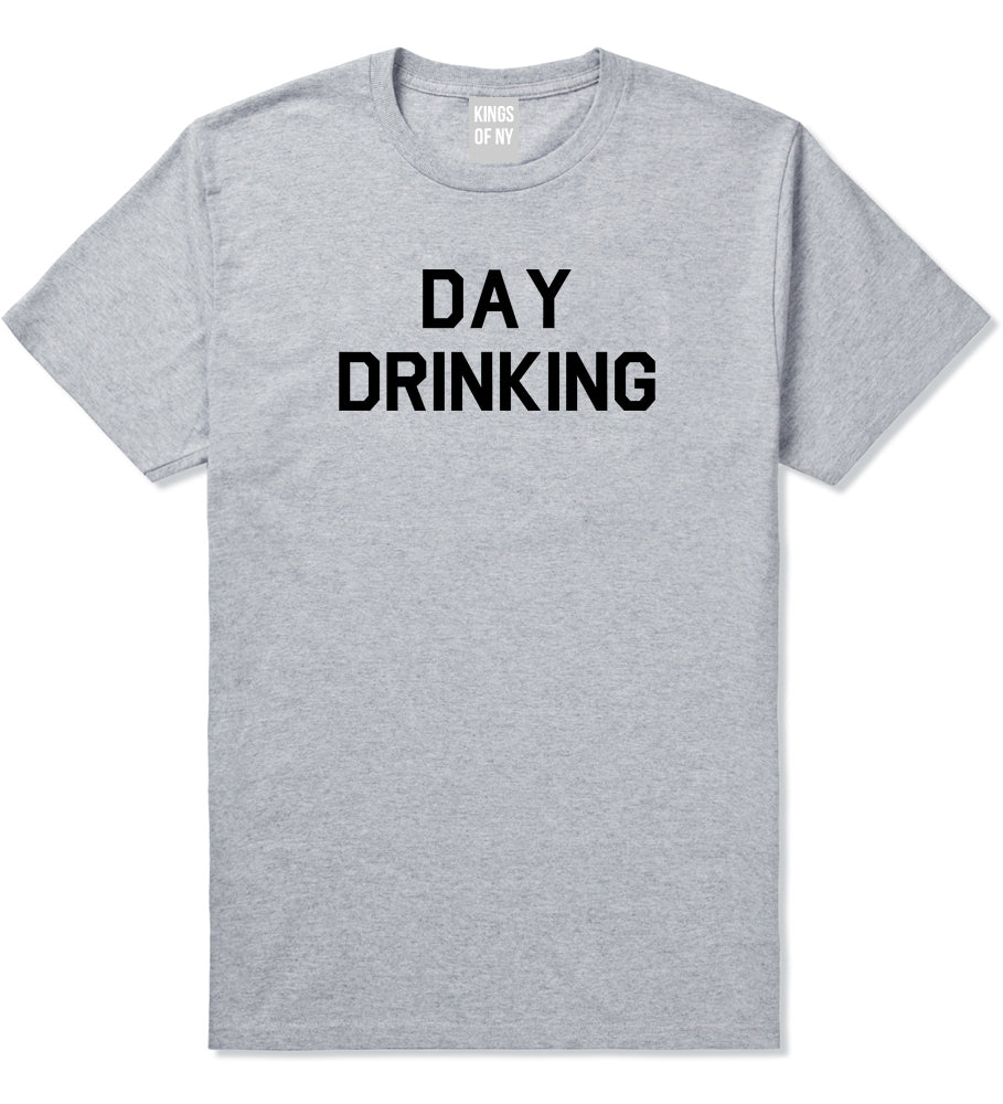 Day_Drinking Mens Grey T-Shirt by Kings Of NY