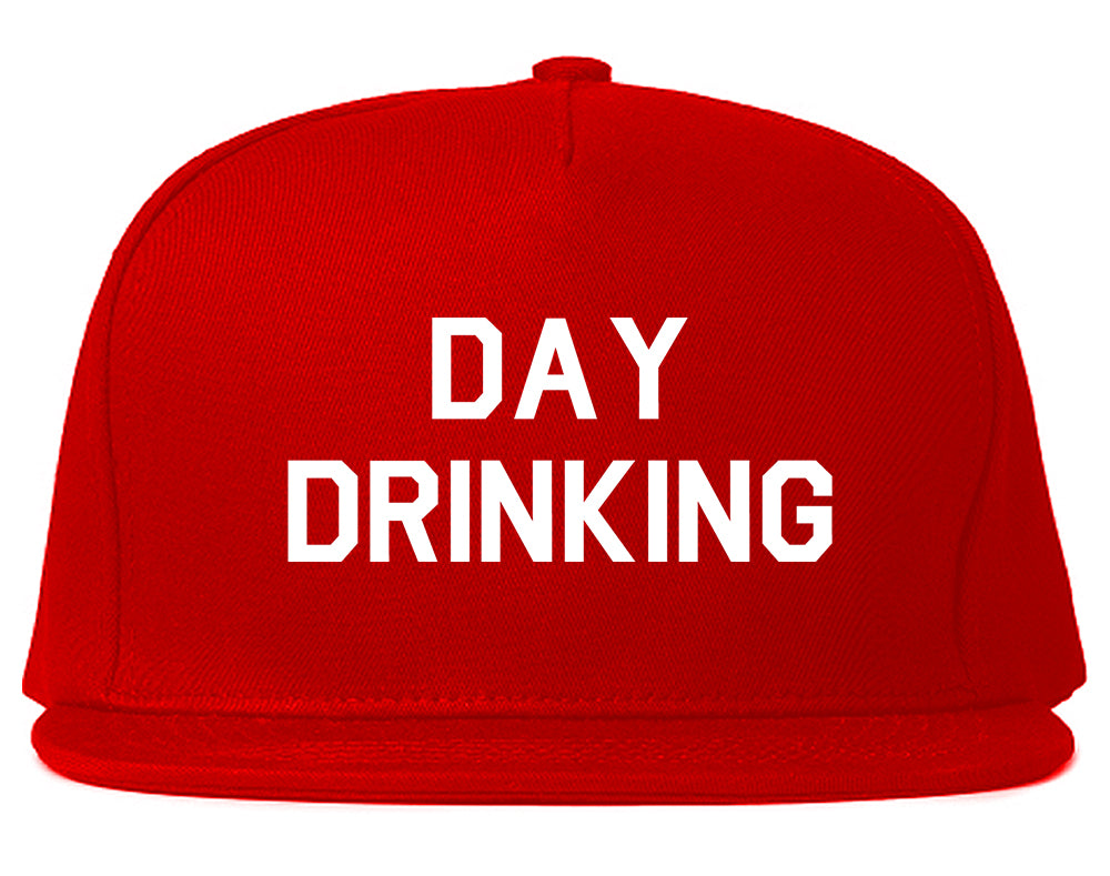 Day_Drinking Mens Red Snapback Hat by Kings Of NY