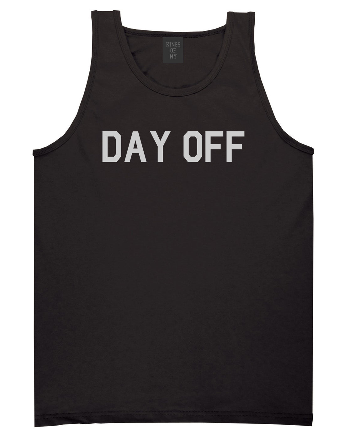 Day_Off Mens Black Tank Top Shirt by Kings Of NY