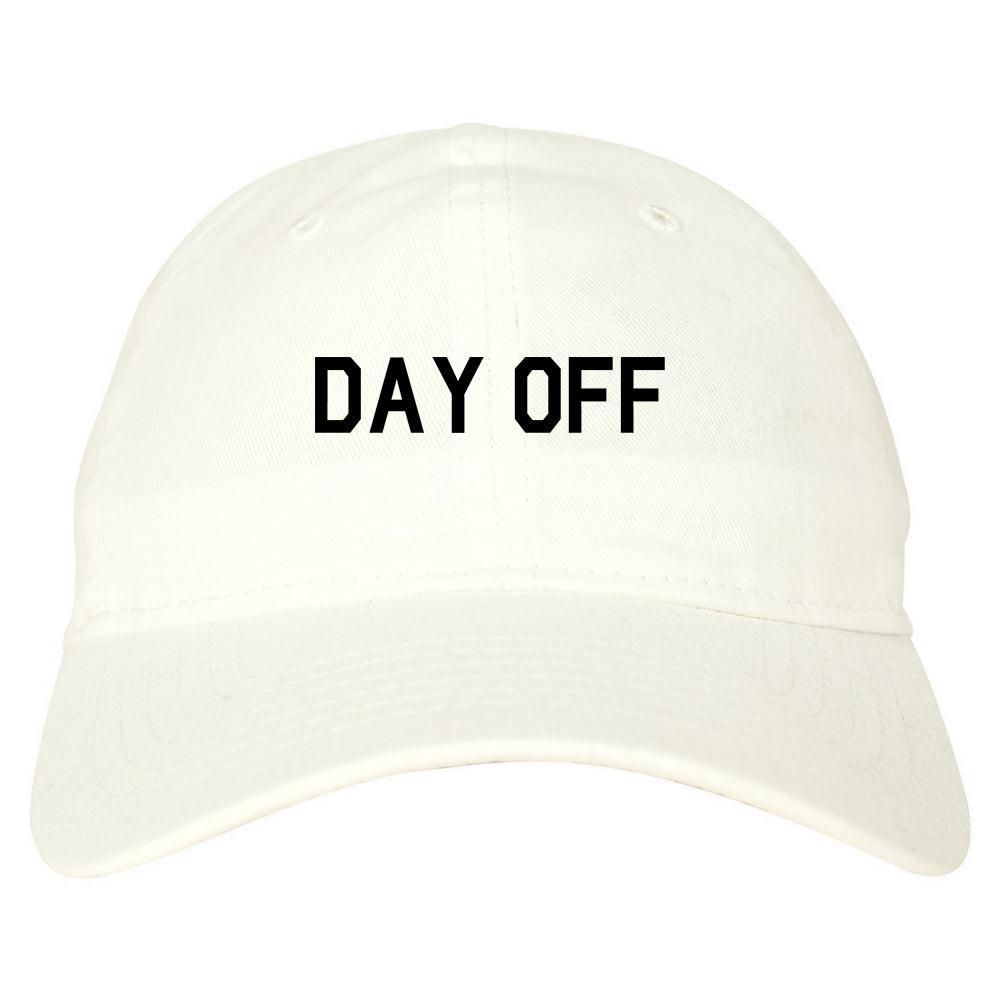Day_Off Mens White Snapback Hat by Kings Of NY