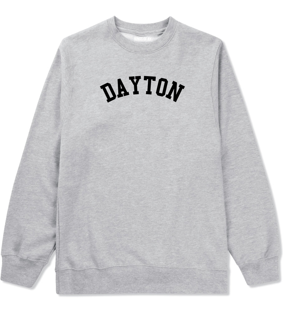 Dayton Ohio Mens Grey Crewneck Sweatshirt by Kings Of NY