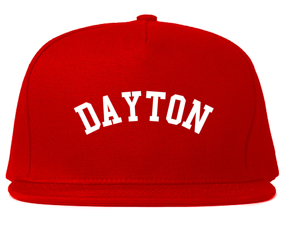Dayton_Ohio Mens Red Snapback Hat by Kings Of NY