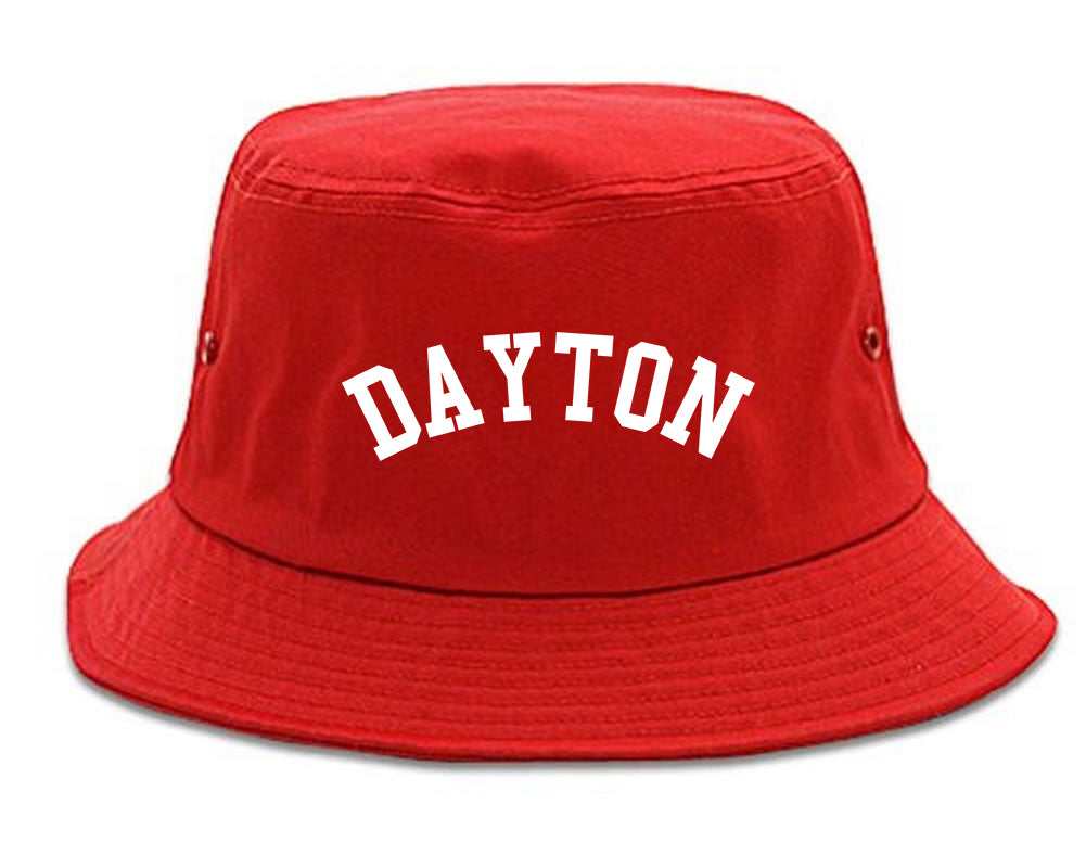 Dayton_Ohio Mens Red Bucket Hat by Kings Of NY