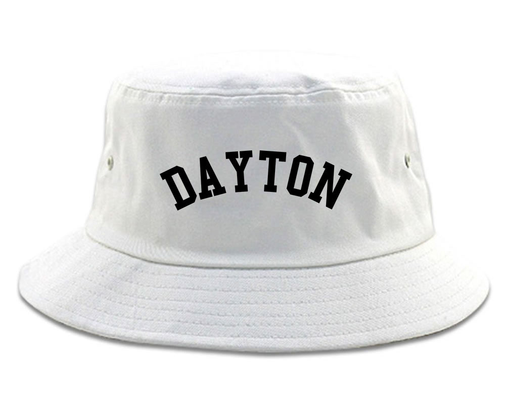 Dayton_Ohio Mens White Bucket Hat by Kings Of NY