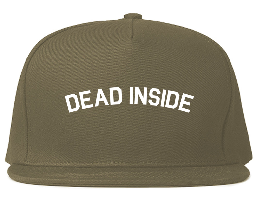 Dead Inside Arch Mens Snapback Hat Grey