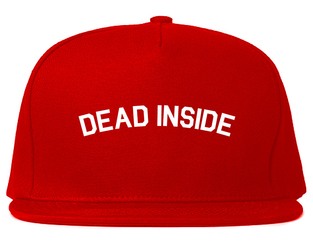 Dead Inside Arch Mens Snapback Hat Red