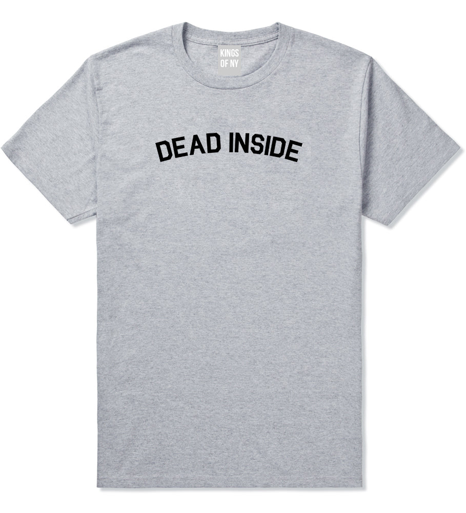 Dead Inside Arch Mens T-Shirt Grey by Kings Of NY