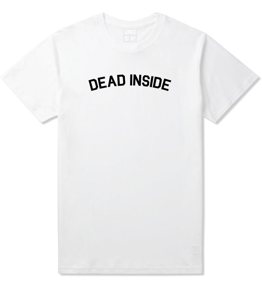 Dead Inside Arch Mens T-Shirt White by Kings Of NY