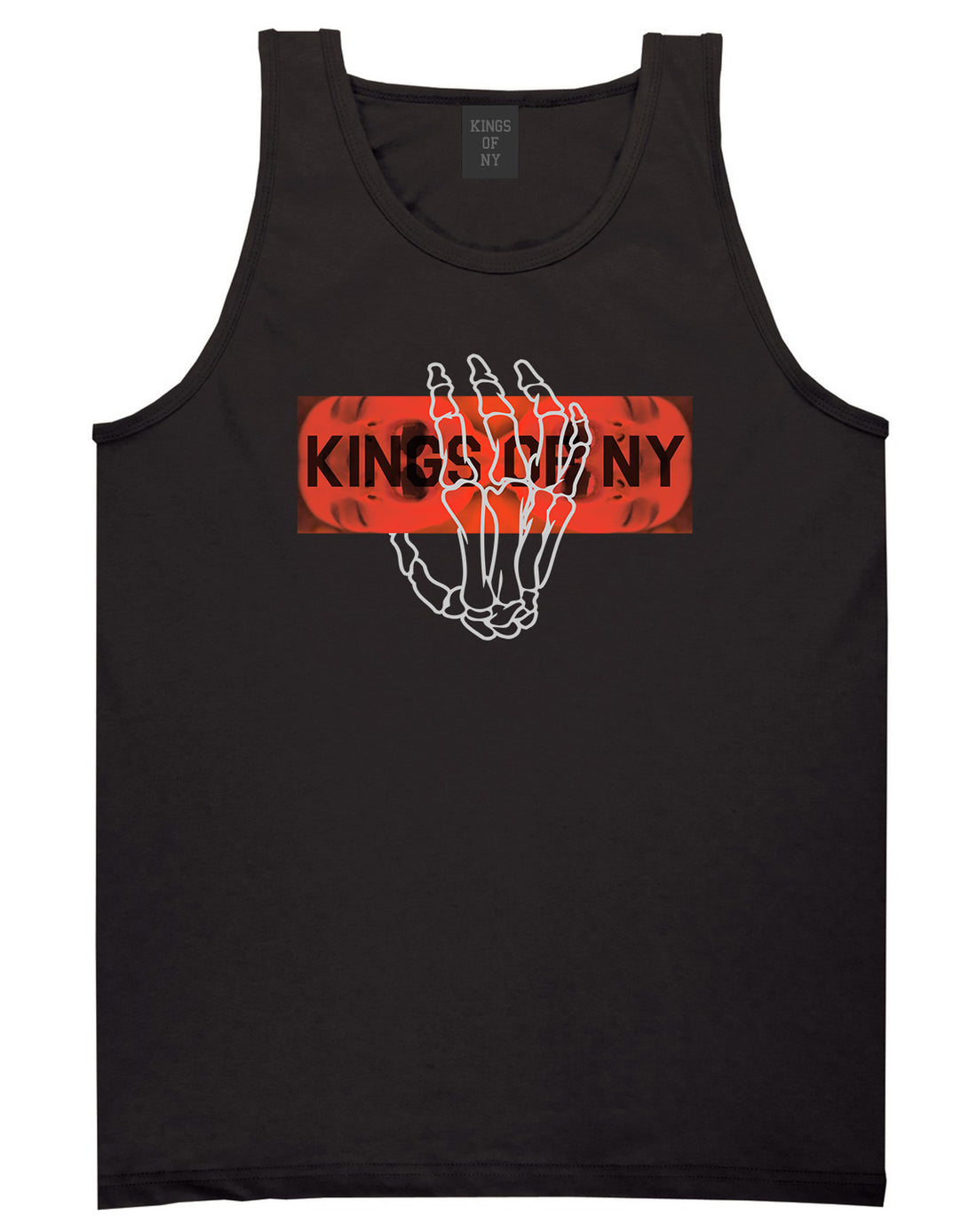 Dead Inside Skeleton Hand Mens Tank Top Shirt Black by Kings Of NY