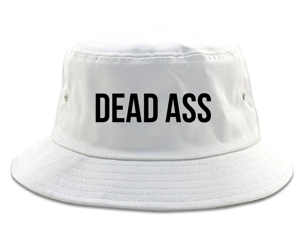 Dead_Ass Mens White Bucket Hat by Kings Of NY