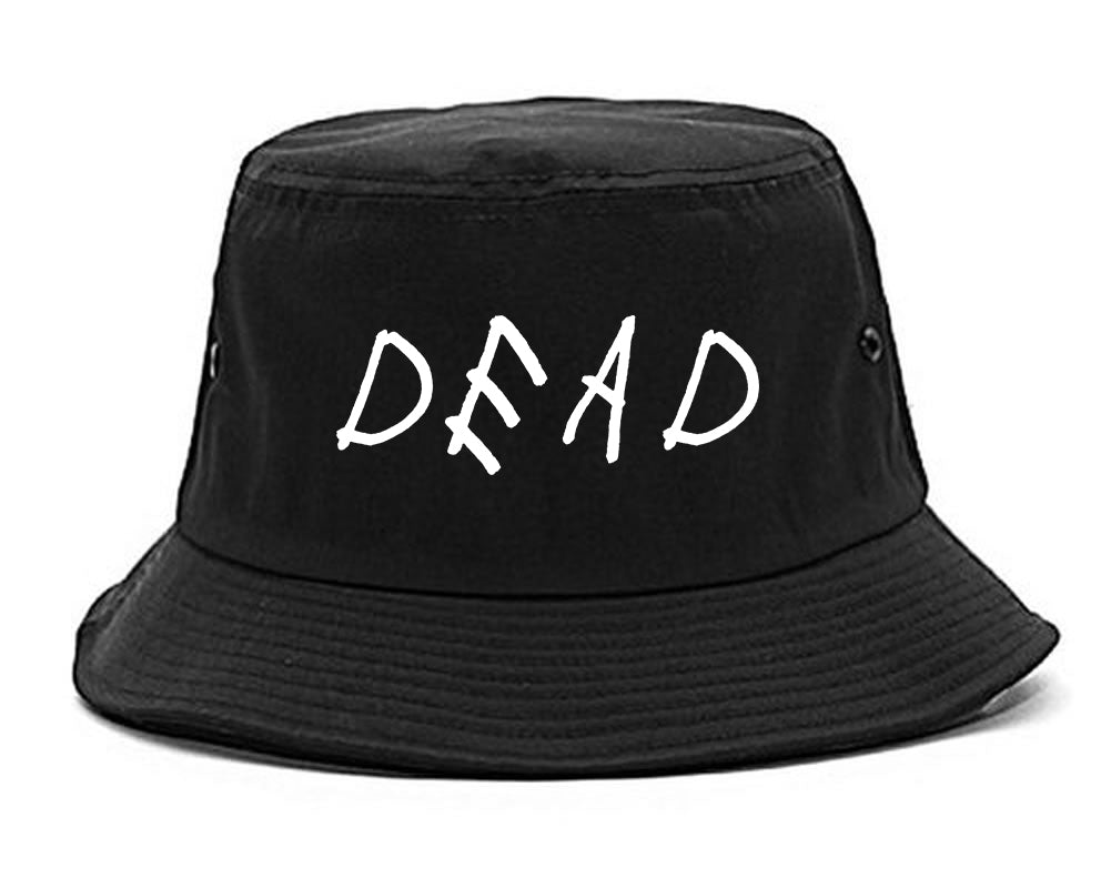Dead_Font Mens Black Bucket Hat by Kings Of NY
