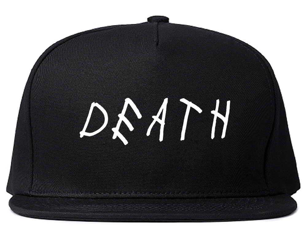 Death_Font Mens Black Snapback Hat by Kings Of NY