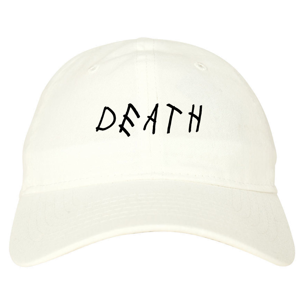 Death_Font Mens White Snapback Hat by Kings Of NY